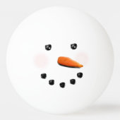 Funny Holiday Snowman Tischtennisball (Vorderseite)