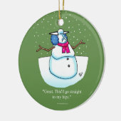 Funny Holiday Spaß Ornament Geschenk (Links)