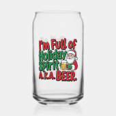 Funny Holiday Spirituosen Weihnachts trinken Party Dosenglas (Rückseite)