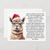 Funny Holiday Survival Tipps für einen erholsamen Postkarte (Vorne/Hinten)