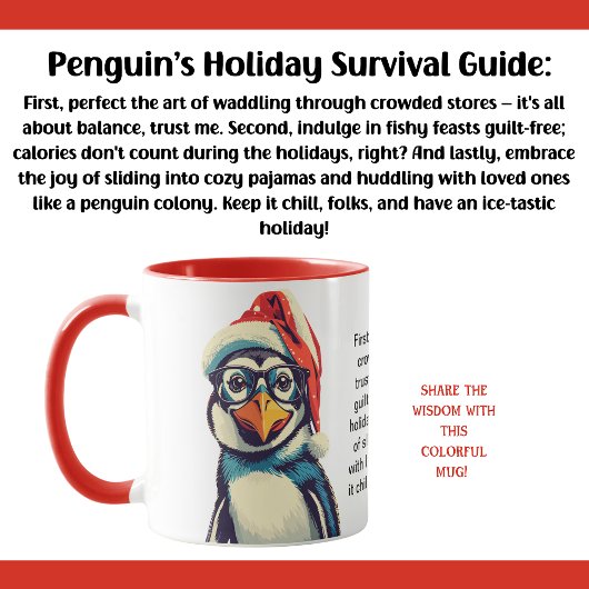 Funny Holiday Survival Tipps für Ihren Urlaub Tasse