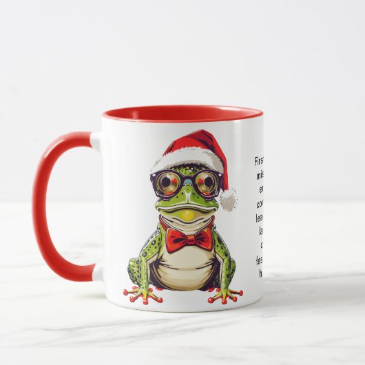 Funny Holiday Survival Tipps vom Frosch Tasse (Links)