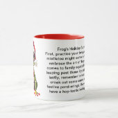 Funny Holiday Survival Tipps vom Frosch Tasse (Zentrum)