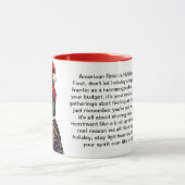 Funny Holiday Survival Tipps von einem amerikanisc Tasse (Zentrum)