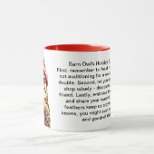 Funny Holiday Überleben Tipps aus einer Scheune Tasse (Zentrum)