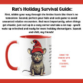 Funny Holiday Überleben Tipps für eine Runde Tasse