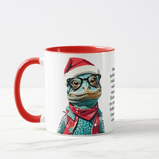 Funny Holiday Überlebenstipps von einer Lizard Tasse (Links)