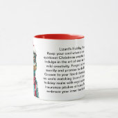 Funny Holiday Überlebenstipps von einer Lizard Tasse (Zentrum)