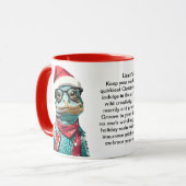 Funny Holiday Überlebenstipps von einer Lizard Tasse (Vorderseite Links)
