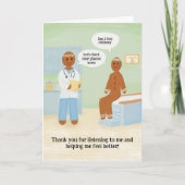 Funny Holiday Vielen Dank für Ihre Karte für Ärzte (Vorderseite)