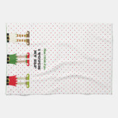 Funny Holiday Weihnachts-Party Elf Geschirrtuch (Horizontal)