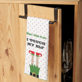 Funny Holiday Weihnachts-Party Elf Geschirrtuch