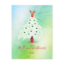 Funny Holiday Weihnachts-Toilette Roll Tree Green