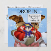 Funny Holiday - Weihnachtsabfall in der Einladung (Vorne/Hinten)