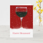 Funny Holiday Wein Weihnachten Karte (Gelbe Blume)