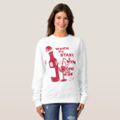 Funny Holiday Wine Club Sweatshirt (Vorne ganz)