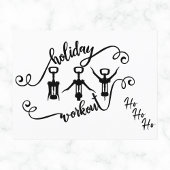 Funny Holiday Workout Weihnachtskarte Feiertagspostkarte