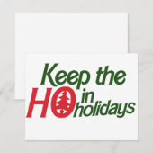 Funny Holidays Ho Feiertagskarte (Vorne/Hinten)