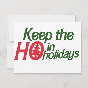 Funny Holidays Ho Feiertagskarte