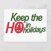 Funny Holidays Ho Feiertagspostkarte (Vorderseite)
