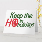 Funny Holidays Ho Karte (Gelbe Blume)