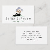 Funny Holistic Floral Silhouette Kräuterheilung Visitenkarte (Vorne/Hinten)