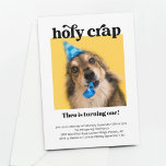 Funny Holly Crap Hauskatze Geburtstagsparty Einladung<br><div class="desc">Heiliger Mist! Eine lustige Geburtstagsfeier für Ihren geliebten Furry Freund (Hund,  Katze,  Schlange,  was auch immer!).</div>