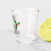Funny Holly Jolly Red Berries Green Blätter Holida Schnapsglas (Rechts)