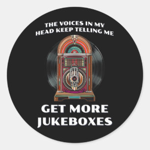 Funny holt mehr Jukeboxes für Vinyl Juke Box der 5 Runder Aufkleber