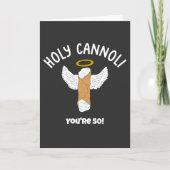 Funny Holy Cannoli Italienisch Themed Custom Jahr Karte (Vorderseite)