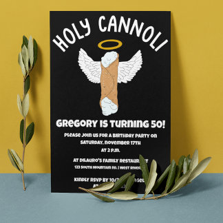 Funny Holy Cannoli Italienisches Themed Party Einladung