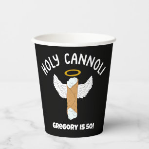 Funny Holy Cannoli Italienisches Themed Party Pappbecher