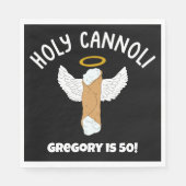 Funny Holy Cannoli Italienisches Themed Party Serviette (Vorderseite)