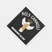 Funny Holy Cannoli Italienisches Themed Party Serviette (Ecke)