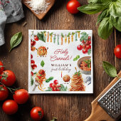 Funny Holy Cannoli little meatball 1st birthday Serviette