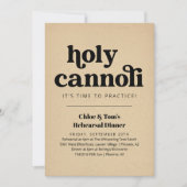 Funny Holy Cannoli Probe Dinner Einladung (Vorderseite)