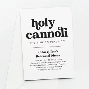 Funny Holy Cannoli Probe Dinner Einladung