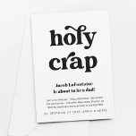 Funny Holy Crap Daddy Diaper Party Einladung<br><div class="desc">Heiliger Mist. Jemand wird gleich Vater. Eine lustige Einladung für ein lustiges Party zum Windeln.</div>