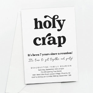 Funny Holy Crap Family Wiedersehen Einladung