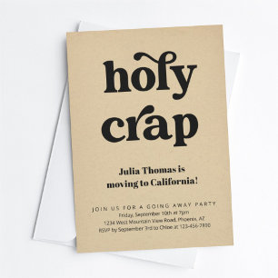 Funny Holy Crap geht weg Party Einladung