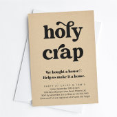 Funny Holy Crap Housewarming Party Einladung