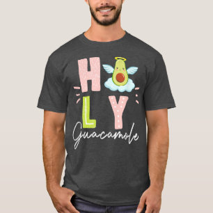 Funny Holy Guacamole Niedlich Lettering Avocado mi T-Shirt