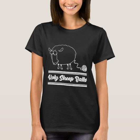 Funny Holy Sheep Balls T-Shirt (Vorderseite)