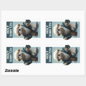 Funny Holy Shi Tzu Dog Sticker (Blatt)