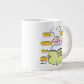 Funny Homebaked hausgemachte Brot Baker Cartoon Jumbo-Tasse (Vorderseite Rechts)
