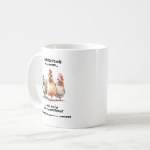 Funny Homeschool Chicken Kaffeetasse (Vorderseite Links)