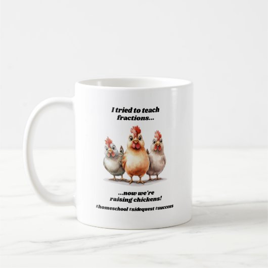 Funny Homeschool Chicken Kaffeetasse (Links)