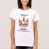 Funny Homeschool Chicken T-Shirt (Vorderseite)
