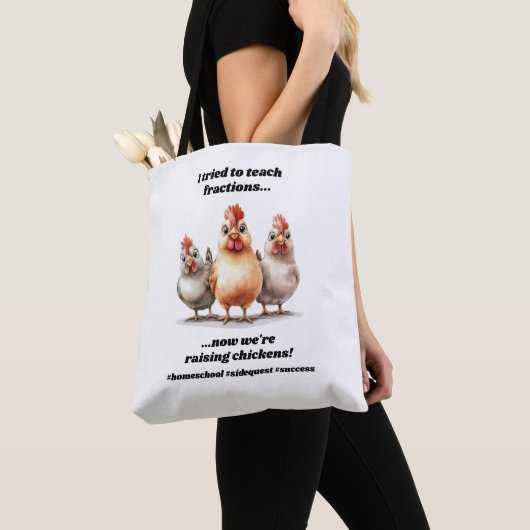 Funny Homeschool Chicken Tasche (Von Nahem)
