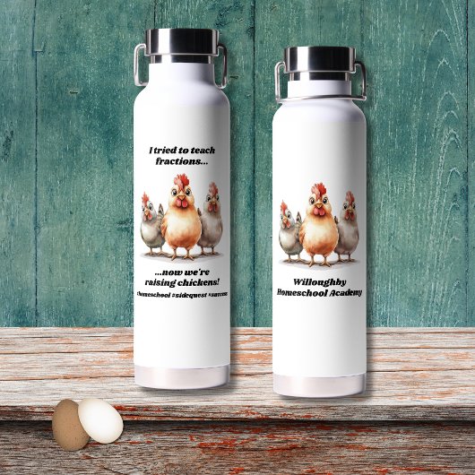 Funny Homeschool Chicken Trinkflasche